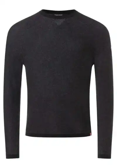 Alternative view of Timezone : Spiral Knit Crewneck Black