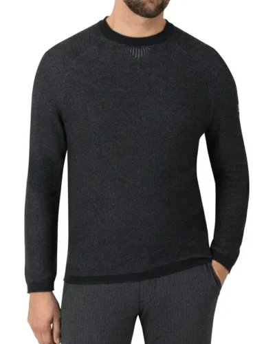 Timezone : Spiral Knit Crewneck Black