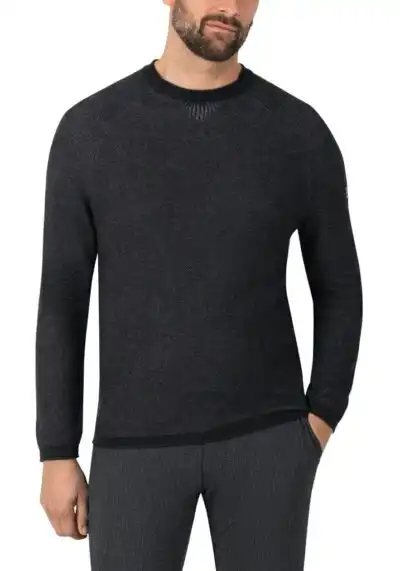 Timezone : Spiral Knit Crewneck Black