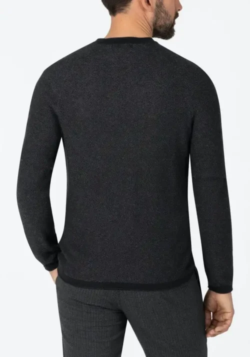 Timezone : Spiral Knit Crewneck Black image2