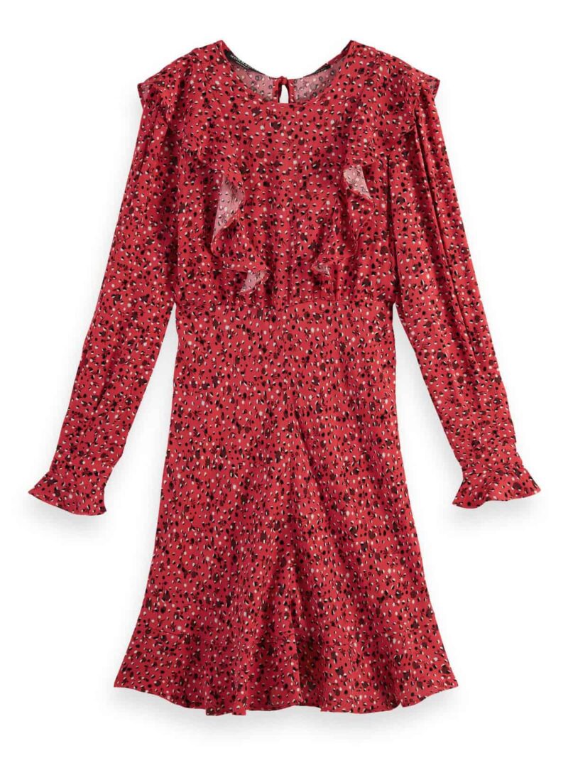 Scotch & Soda 169624 :  Ruffled long-sleeved mini dress - Image 5