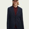 Scotch & Soda 169038 :  Yarn-dyed single-breasted blazer