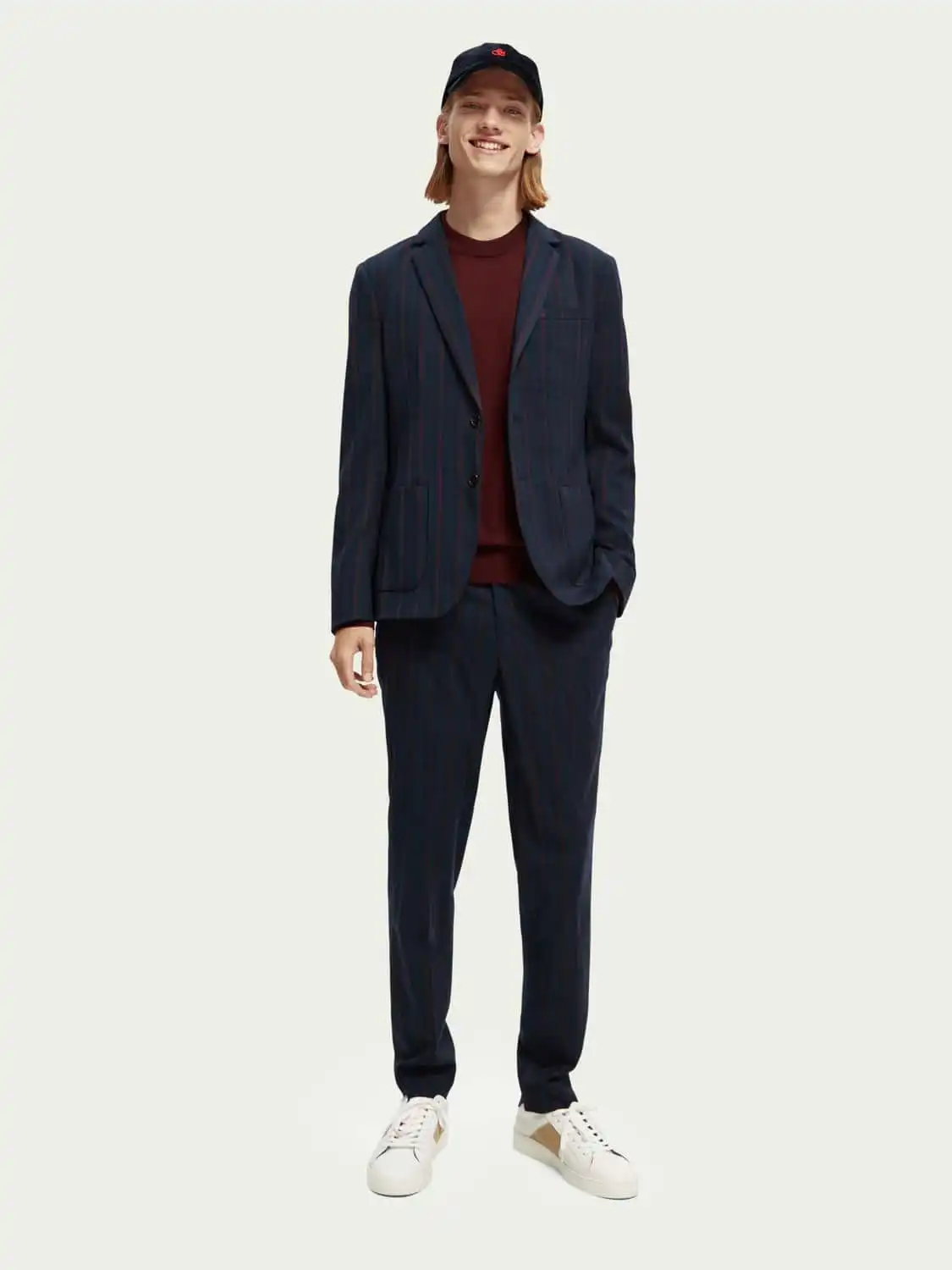 Scotch & Soda 169038 : Yarn-dyed single-breasted blazer - Image 2
