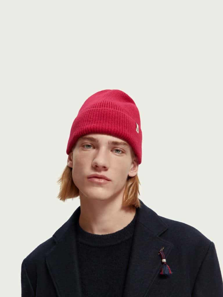 Scotch & Soda 169448 : Unisex rib knit beanie Love Potion - Image 3