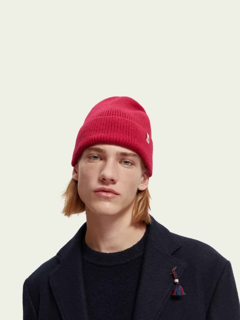 Scotch & Soda 169448 : Unisex rib knit beanie Love Potion - Image 2