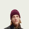 Scotch & Soda 169448 : Unisex rib knit beanie Beetroot