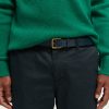 Scotch & Soda 169454 : Classic recycled leather belt  Denim Blue