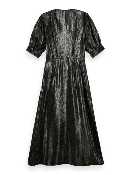 Scotch & Soda 168926 :  Silver short-sleeved midi dress - Image 3