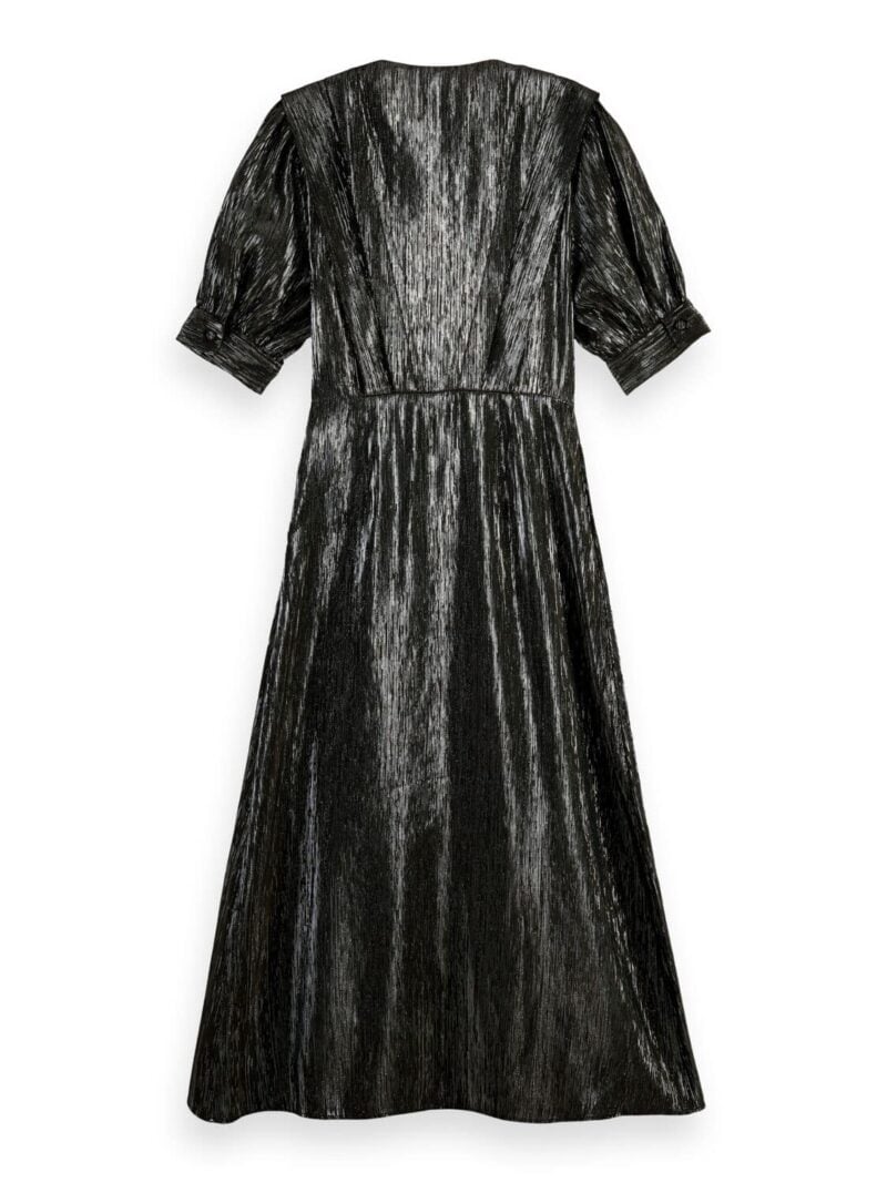 Scotch & Soda 168926 :  Silver short-sleeved midi dress - Image 3