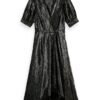 Scotch & Soda 168926 :  Silver short-sleeved midi dress - Image 2