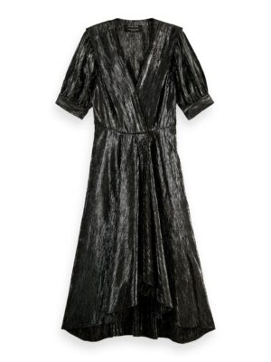 Alternative view of Scotch & Soda 168926 :  Silver short-sleeved midi dress