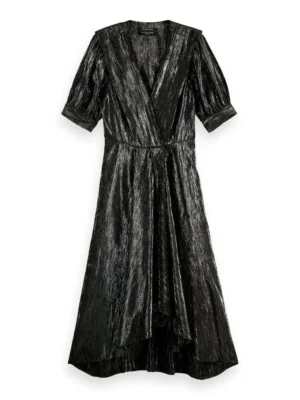 Alternative view of Scotch & Soda 168926 :  Silver short-sleeved midi dress