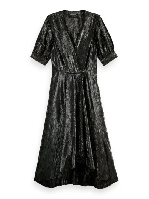Alternative view of Scotch & Soda 168926 :  Silver short-sleeved midi dress