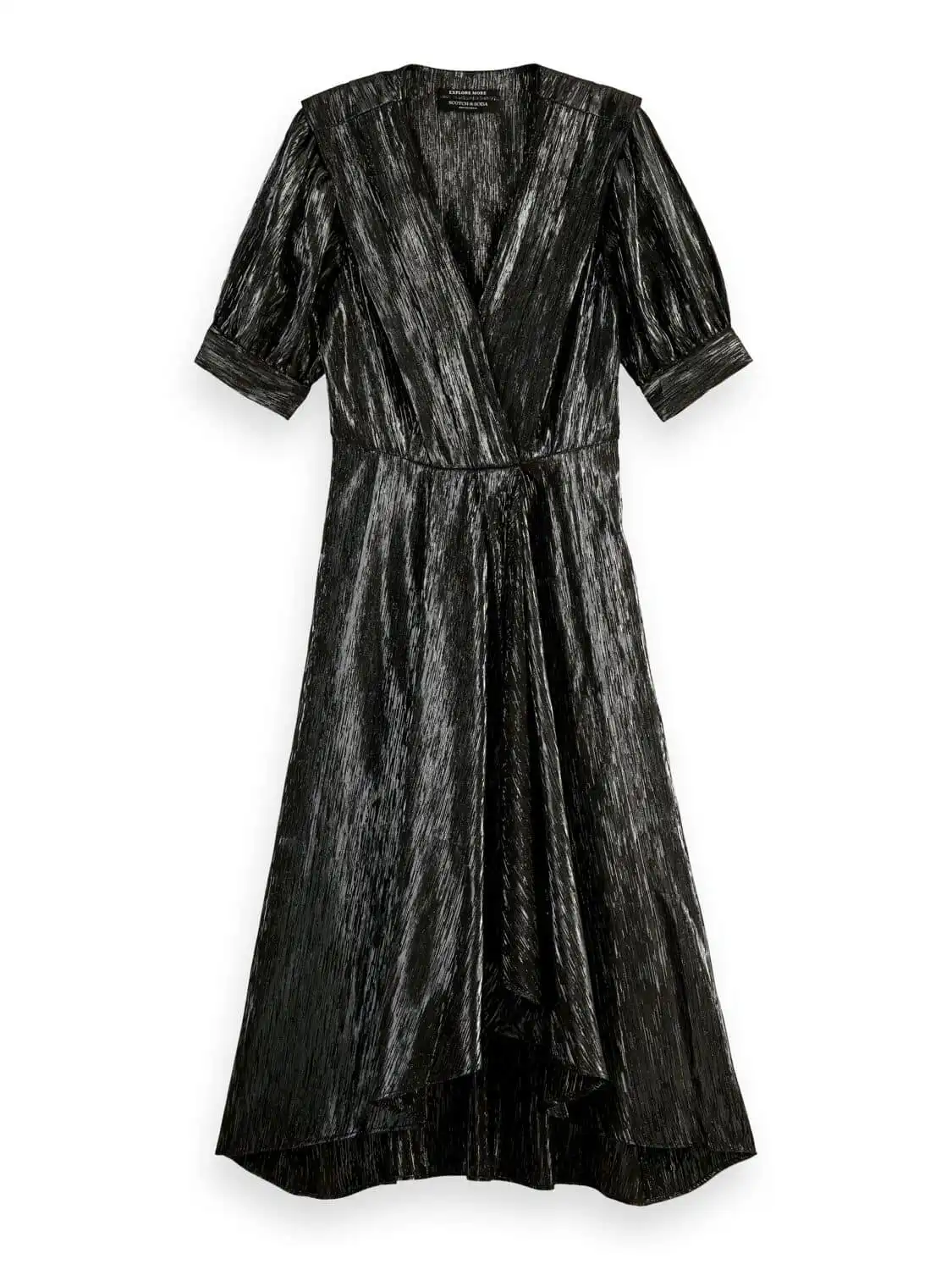 Scotch & Soda 168926 : Silver short-sleeved midi dress - Image 2