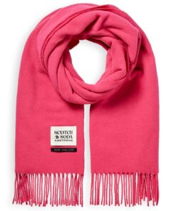 Scotch & Soda 169440: Woven 100% virgin wool plain scarf- Love Potion