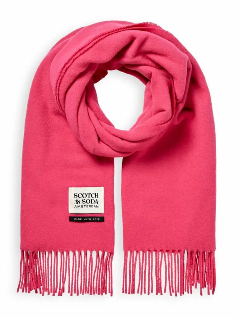 Scotch & Soda 169440: Woven 100% virgin wool plain scarf- Love Potion