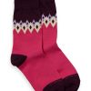 Scotch & Soda 169557:  Festive jacquard socks - Fair Isle Hot Flame