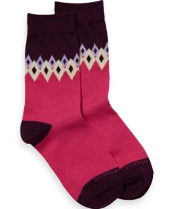 Alternative view of Scotch & Soda 169557:  Festive jacquard socks - Fair Isle Hot Flame