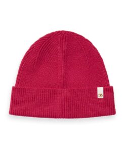 Scotch & Soda 169448 : Unisex rib knit beanie Love Potion