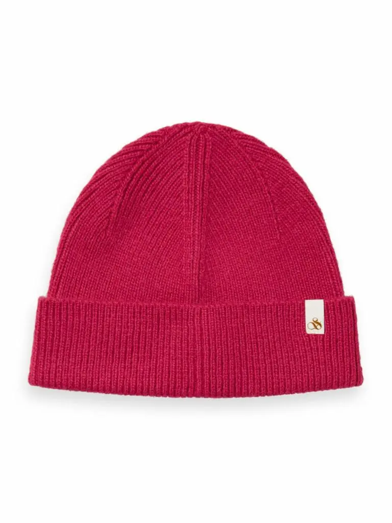 Scotch & Soda 169448 : Unisex rib knit beanie Love Potion