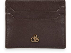 Scotch & Soda 169461: Leather cardholder Earth