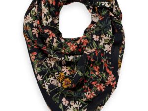 Scotch & Soda 169502 : Printed scarf Meadow Deep Raspberry