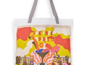 Scotch & Soda 169451 : Unisex printed canvas tote