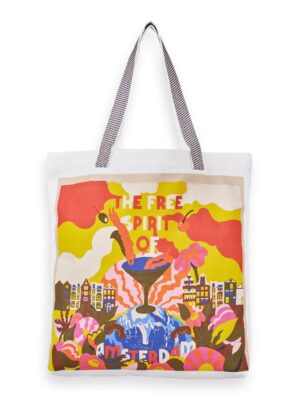 Scotch & Soda 169451  Unisex printed canvas tote