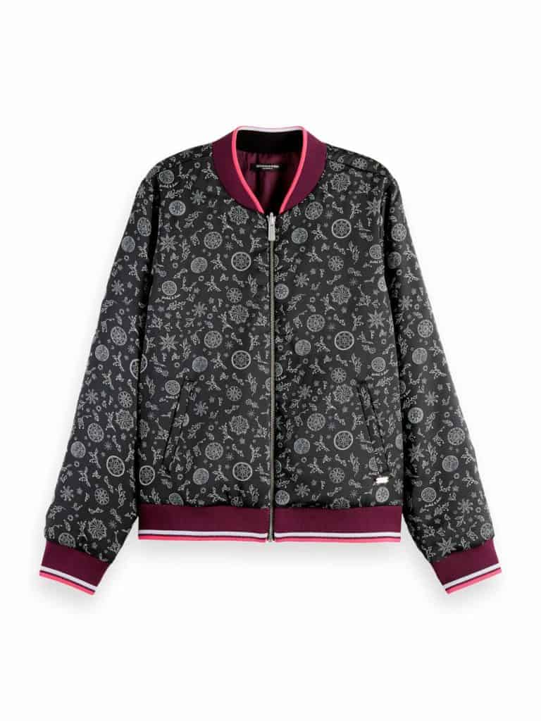 Scotch & Soda 171326 : Printed reversible padded bomber jacket  Planetary Icons - Image 5