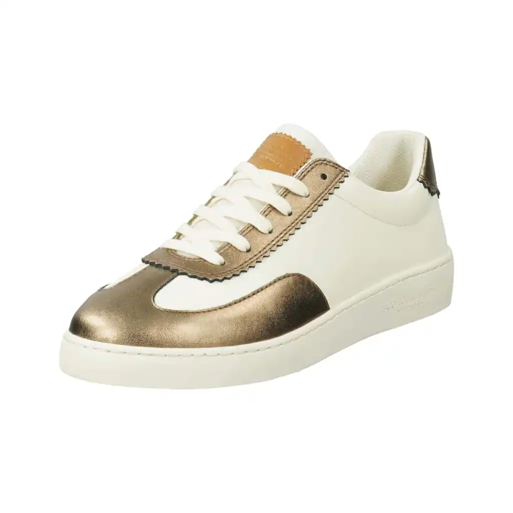 Scotch & Soda 25731498 : Plakka Sneaker White/Gold - Image 2