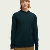 Scotch & Soda 169251 : Merino wool crewneck sweater Space green