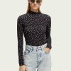 Scotch & Soda 169644 : Slim fit printed long-sleeved T-shirt