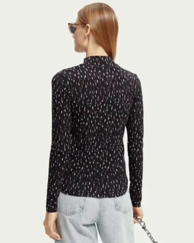 Alternative view of Scotch & Soda 169644 : Slim fit printed long-sleeved T-shirt