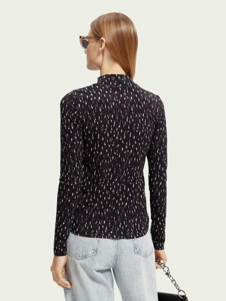 Scotch & Soda 169644 : Slim fit printed long-sleeved T-shirt - Image 2