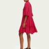 Scotch & Soda 170961 :  Ruffle-sleeved tiered mini dress Cherry pie - Image 3