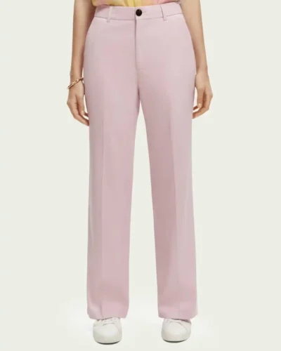 Scotch & Soda 172083 : Edie high-rise wide-leg trousers Lavender