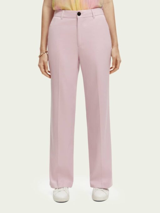 Scotch & Soda 172083 : Edie high-rise wide-leg trousers Lavender