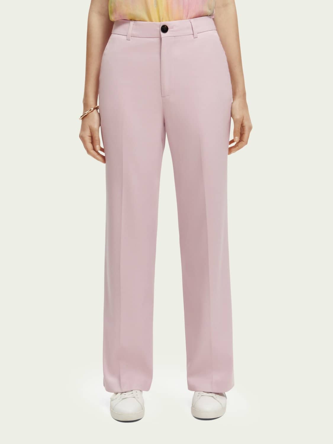 Scotch & Soda 172083 : Edie high-rise wide-leg trousers Lavender ...