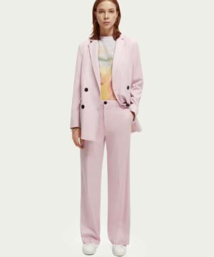 Alternative view of Scotch & Soda 172083 : Edie high-rise wide-leg trousers Lavender