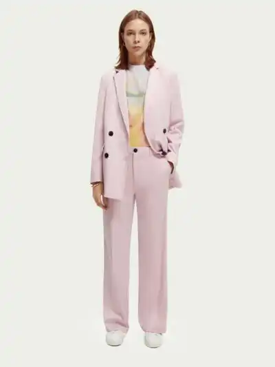 Alternative view of Scotch & Soda 172083 : Edie high-rise wide-leg trousers Lavender