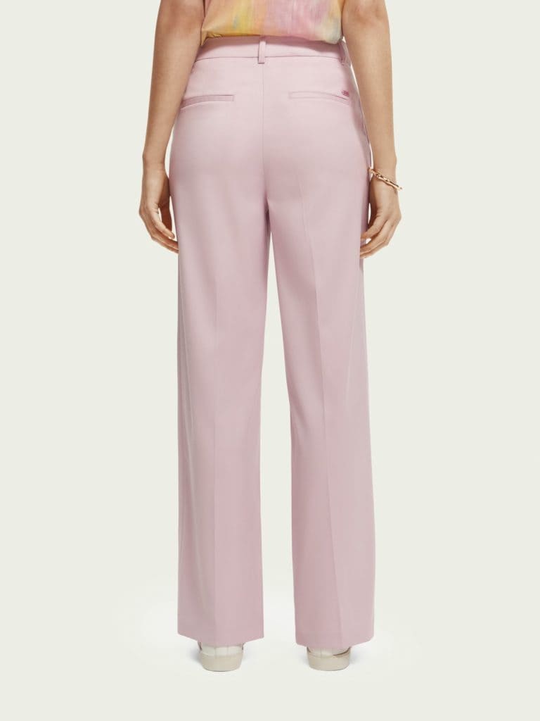 Scotch & Soda 172083 : Edie high-rise wide-leg trousers Lavender - Image 3