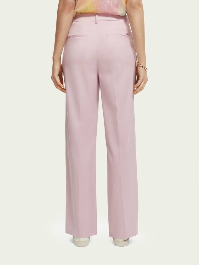 Scotch & Soda 172083 : Edie high-rise wide-leg trousers Lavender - Image 3