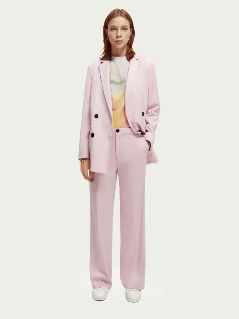 Scotch & Soda 172085 : Double-breasted tailored blazer, Lavender - Image 4