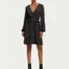 Scotch & Soda 172092 :  Long-sleeved printed V-neck mini dress Ikat rain - Image 2