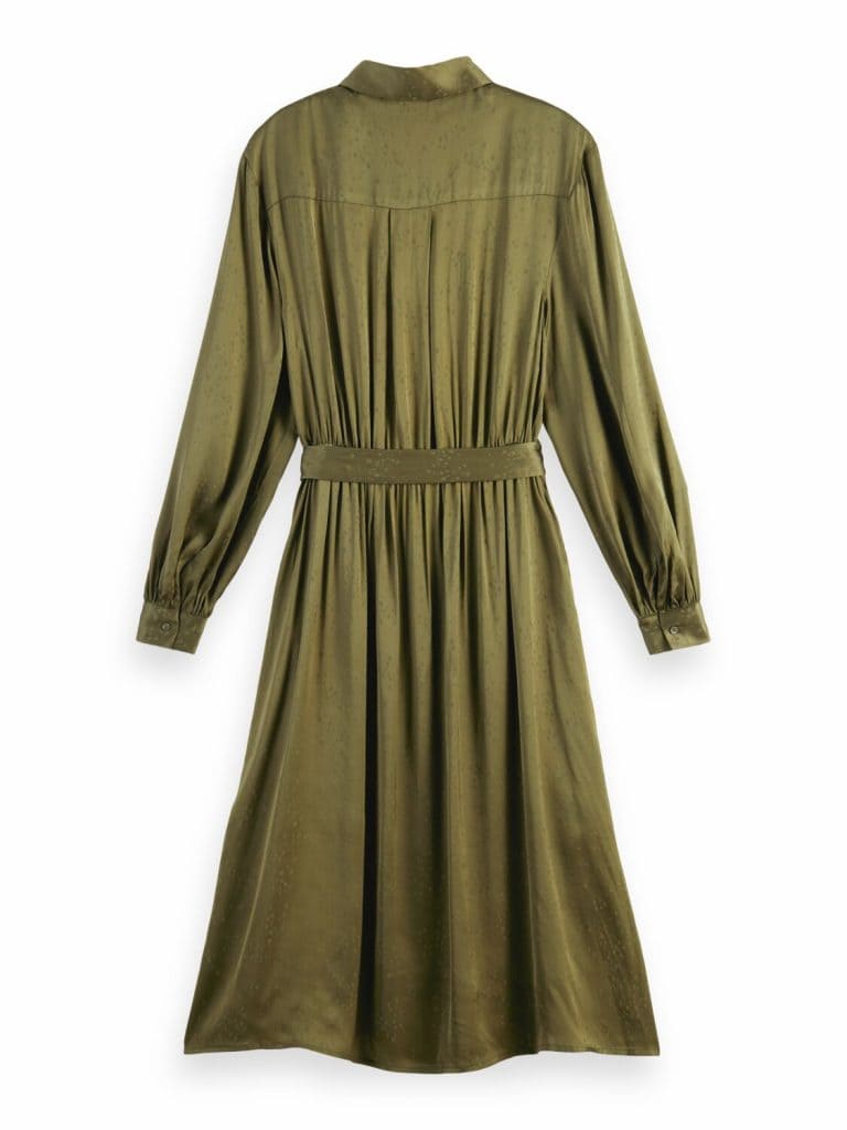 Scotch & Soda 168917 :  Long-sleeved shirt dress - Dark olive - Image 5