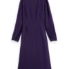 Scotch & Soda 169288 :  Long-sleeved V-neck belted midi dress - Image 4