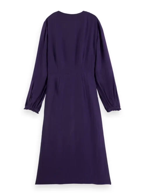 Scotch & Soda 169288 : Long-sleeved V-neck belted midi dress image2