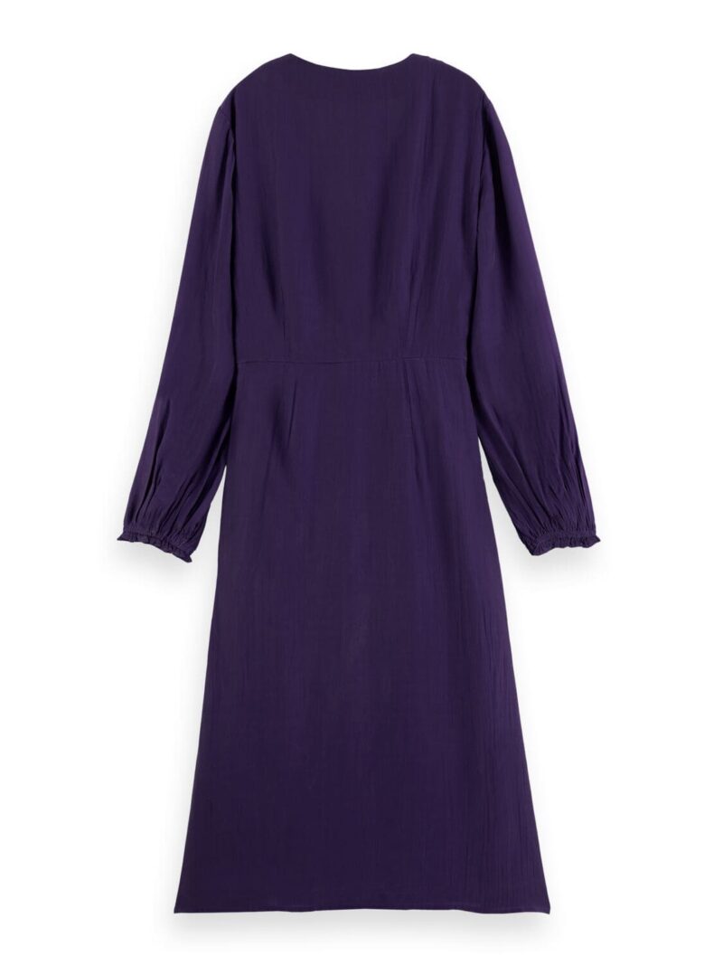 Scotch & Soda 169288 :  Long-sleeved V-neck belted midi dress - Image 4