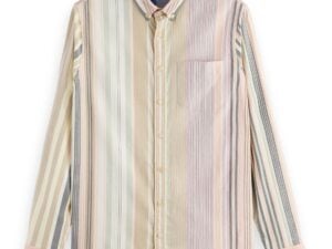 Scotch & Soda 169723  : Organic Cotton Striped Oxford Shirt