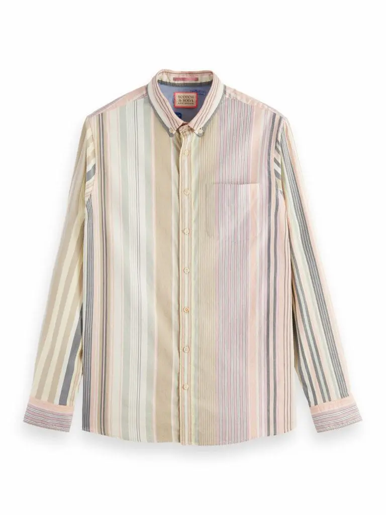 Scotch & Soda 169723  : Organic Cotton Striped Oxford Shirt